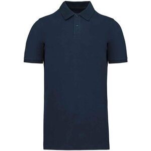 Kariban Mens Pique Natural Polo Shirt / Navy